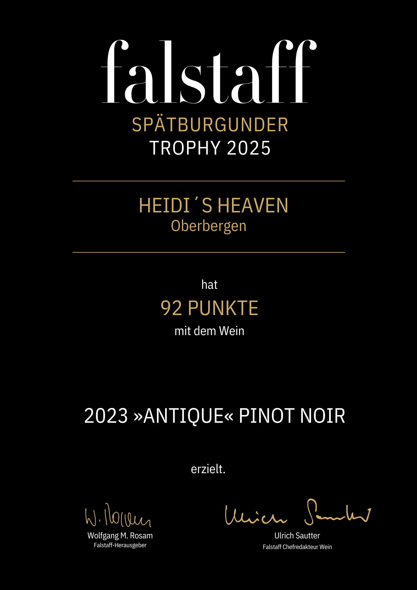 2023 antique PINOT NOIR