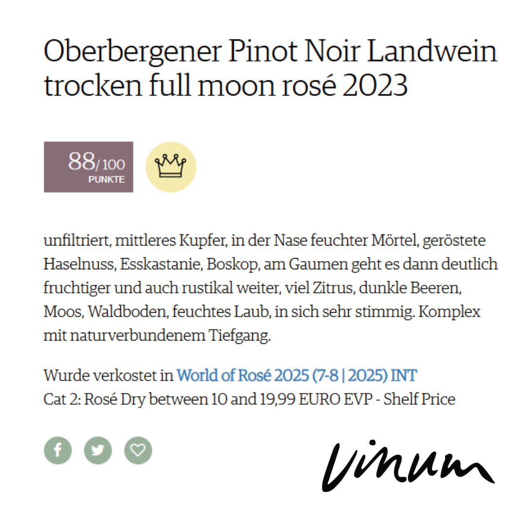 2023 full moon rosé PINOT NOIR