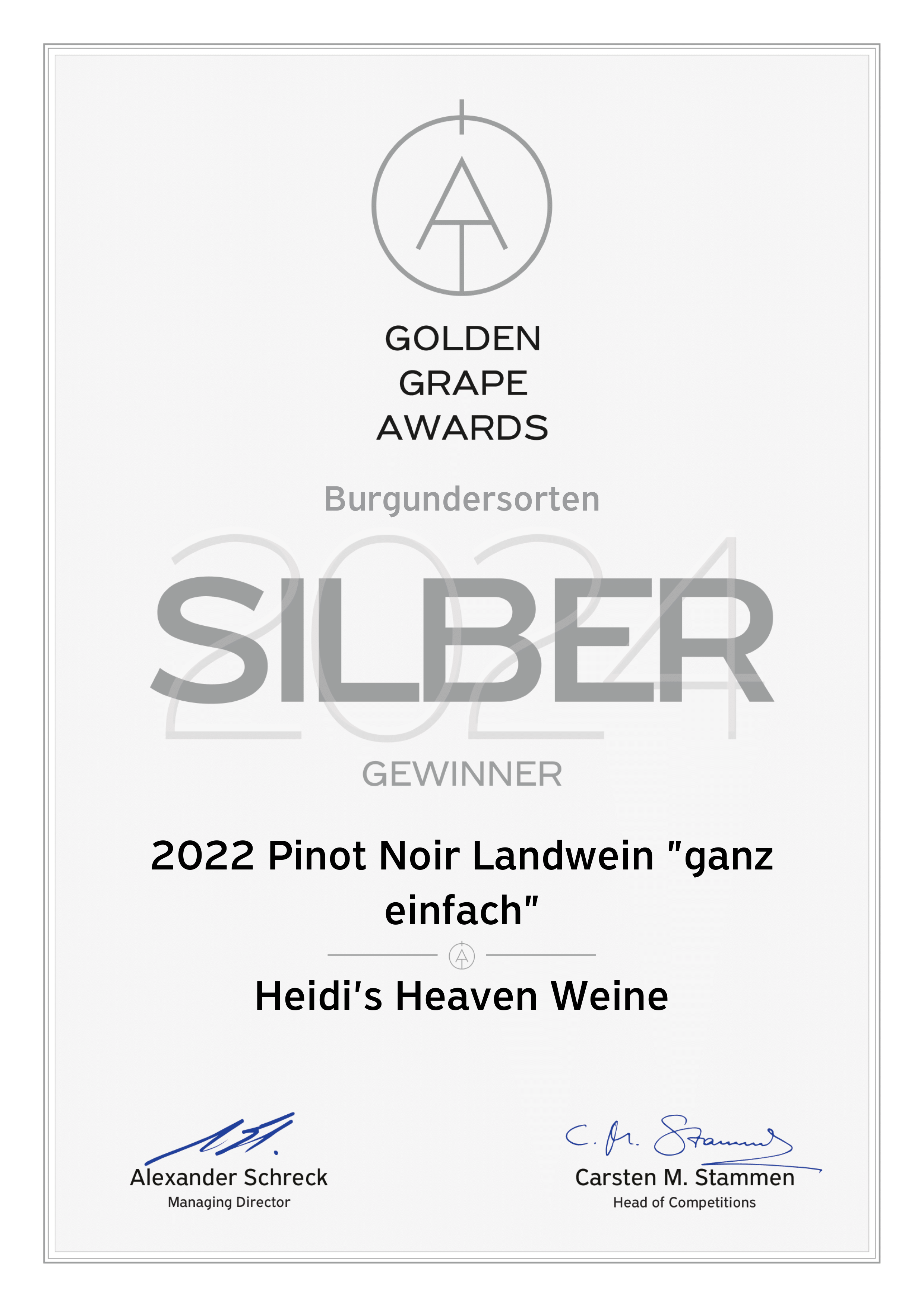 2022 ganz einfach PINOT NOIR